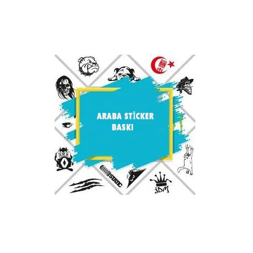 Araba sticker baskı