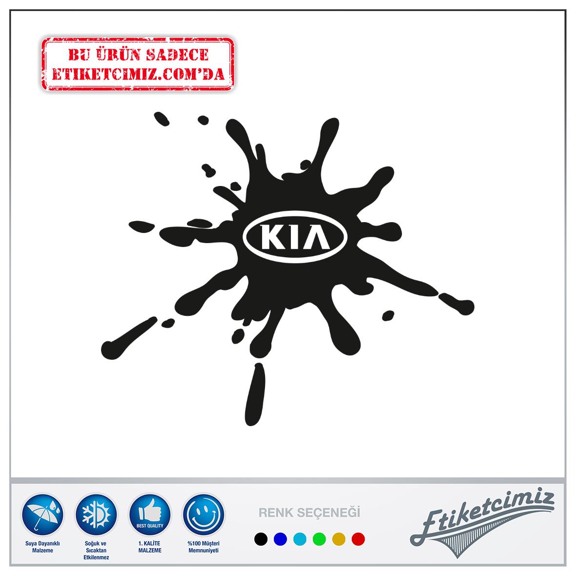 Kia Sticker Çamurluk Oto Sticker