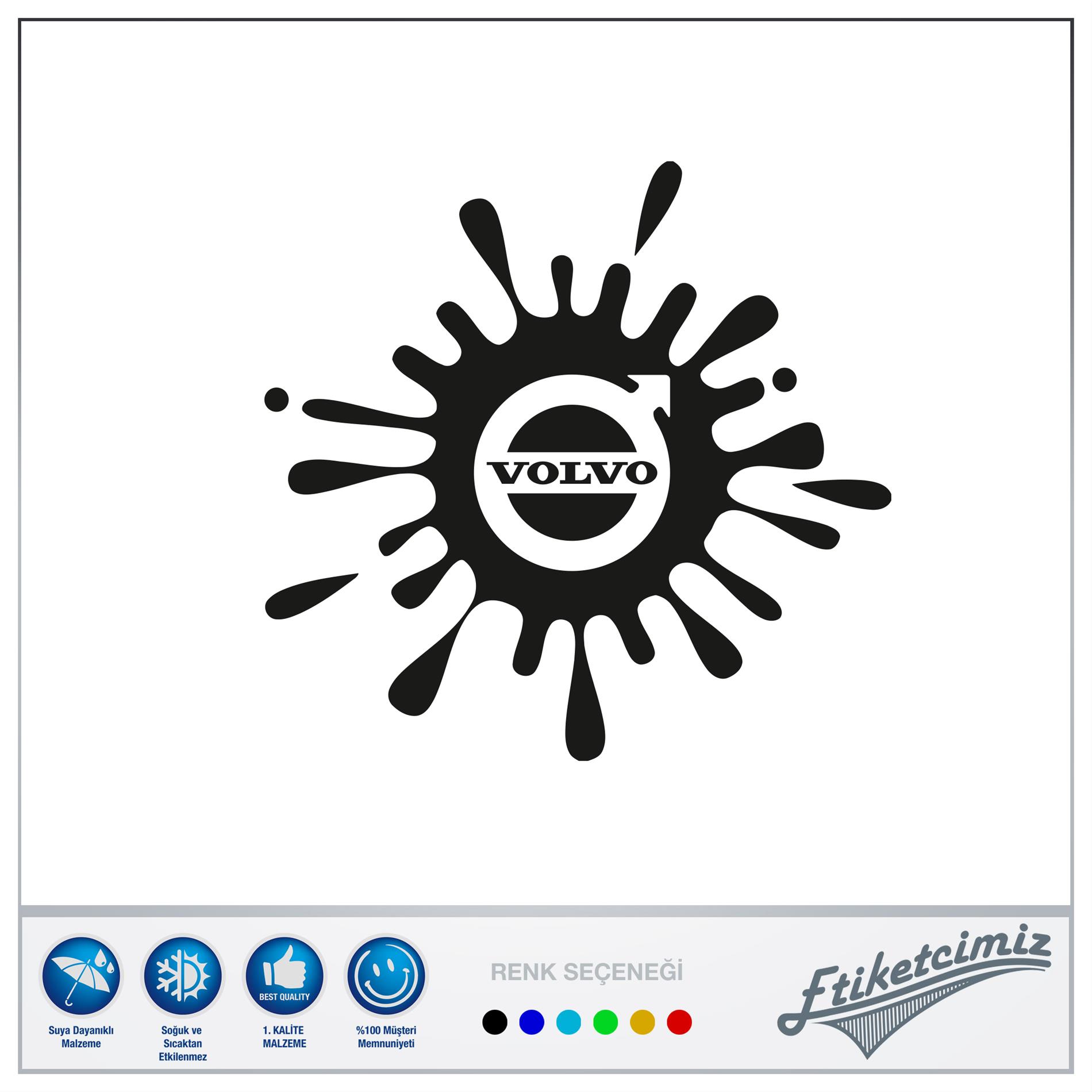 Volvo Boya Sıçraması Sticker Volvo Oto Sticker