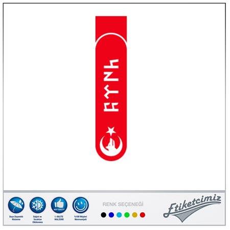 Kaput Göktürkçe Şerit Sticker