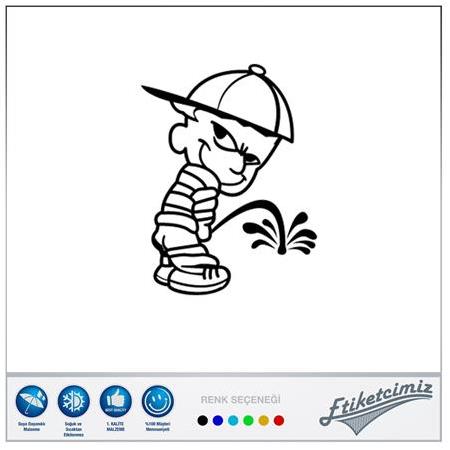 İşeyen Çocuk Sticker 3