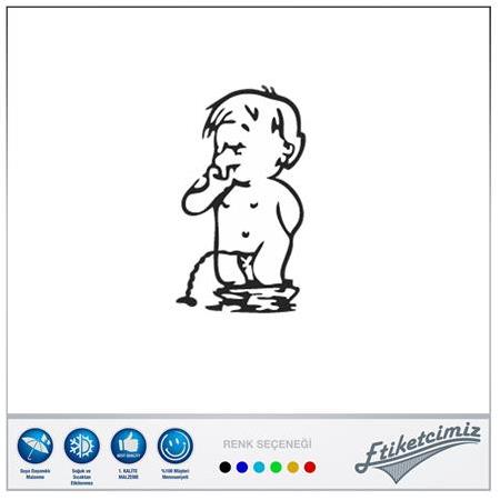 İşeyen Çocuk Sticker 7