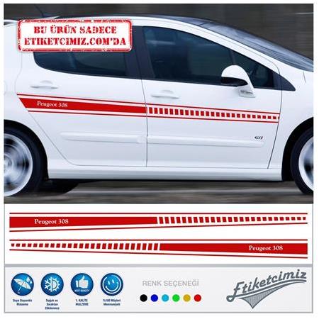 Peugeot Yan Şerit Sticker