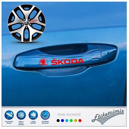 Skoda Kapı Kolu Jant Sticker