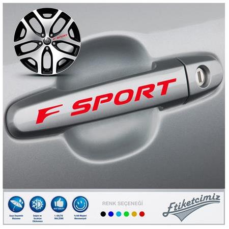 Toyota F Sport Kapı Kolu Jant Sticker