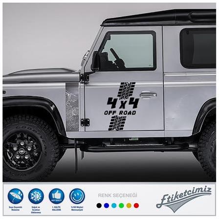 Off Road Lastik İzi Sticker
