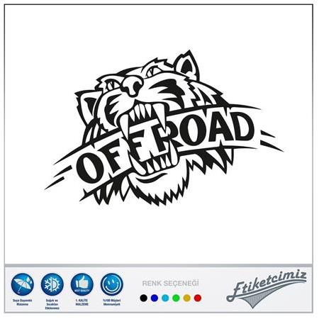 Off Road Vahşi Kaplan Oto Sticker