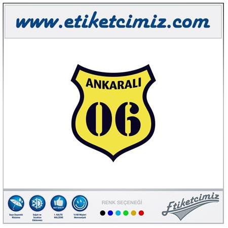 06 Ankaralı Renkli Sticker