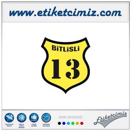 13 Bitlisli Renkli Sticker