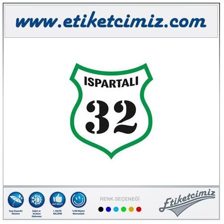 32 Ispartalı Renkli Sticker