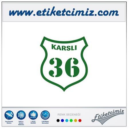 36 Karslı Renkli Sticker