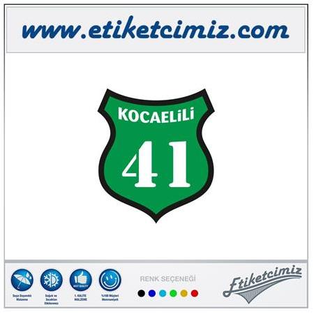 41 Kocaelili Renkli Sticker
