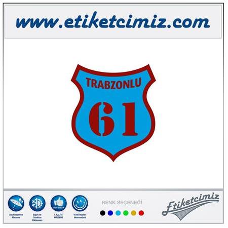 61 Trabzonlu Renkli Sticker
