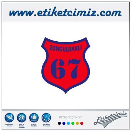 67 Zonguldaklı Renkli Sticker
