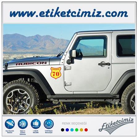 70 Karamanlı Renkli Sticker