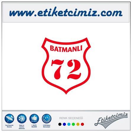 72 Batmanlı Renkli Sticker