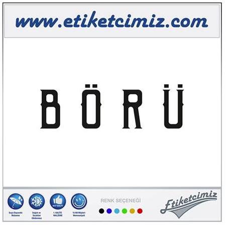 Börü Yazı Sticker