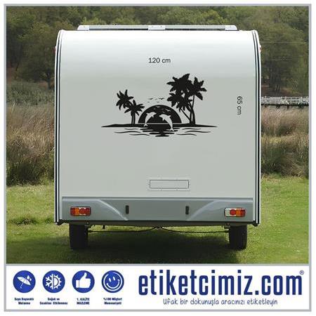 Karavan Palmiye ve Yunus Sticker