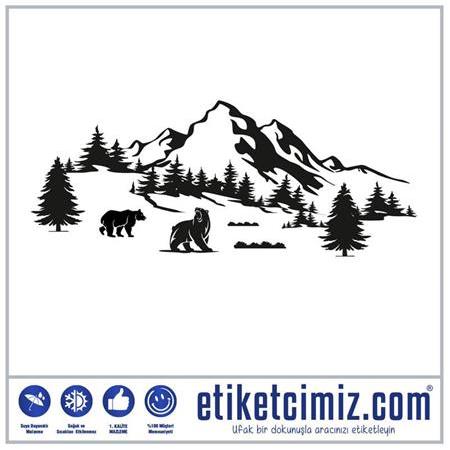 Karavan Dağ Sticker