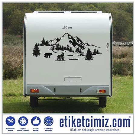 Karavan Dağ Sticker