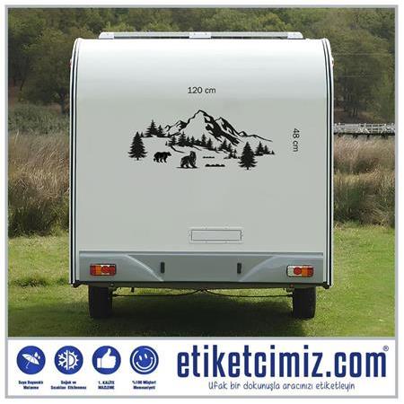 Karavan Dağ Sticker