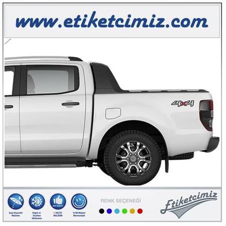 Ford Ranger 4X4 Sticker ( 2 Adettir)