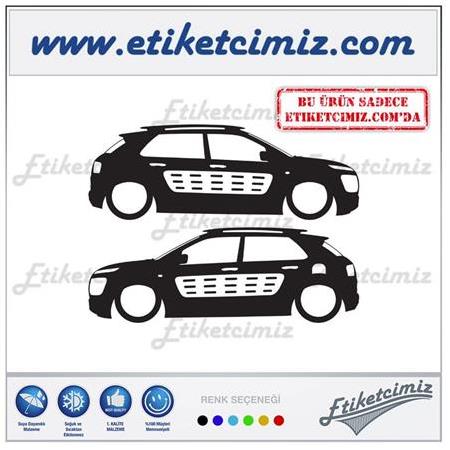 Citroen C4 Cactus Basık Sticker