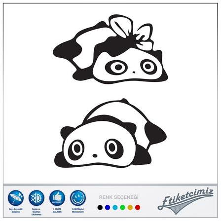 Yan Ayna Panda Sticker