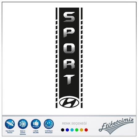 Hyundai Kısa Şerit Sticker