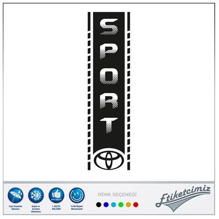 Toyota Kısa Şerit Sticker