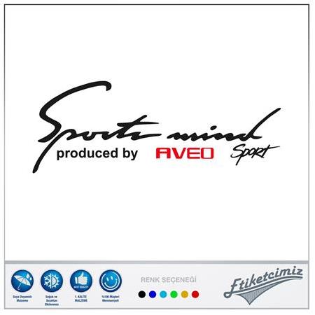 Chevrolet Aveo Sports Mind Sticker